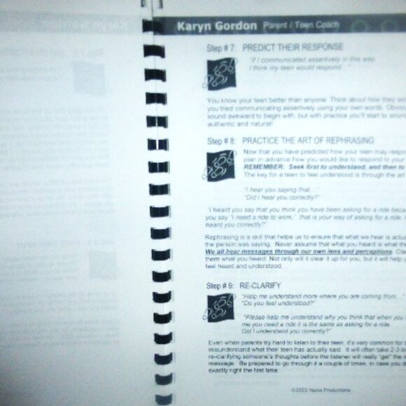 Analyze YOUR TEEN CD Series Karyn Gordoon 4 Cd's & Book Audio Book Communicate - Picture 8 of 10